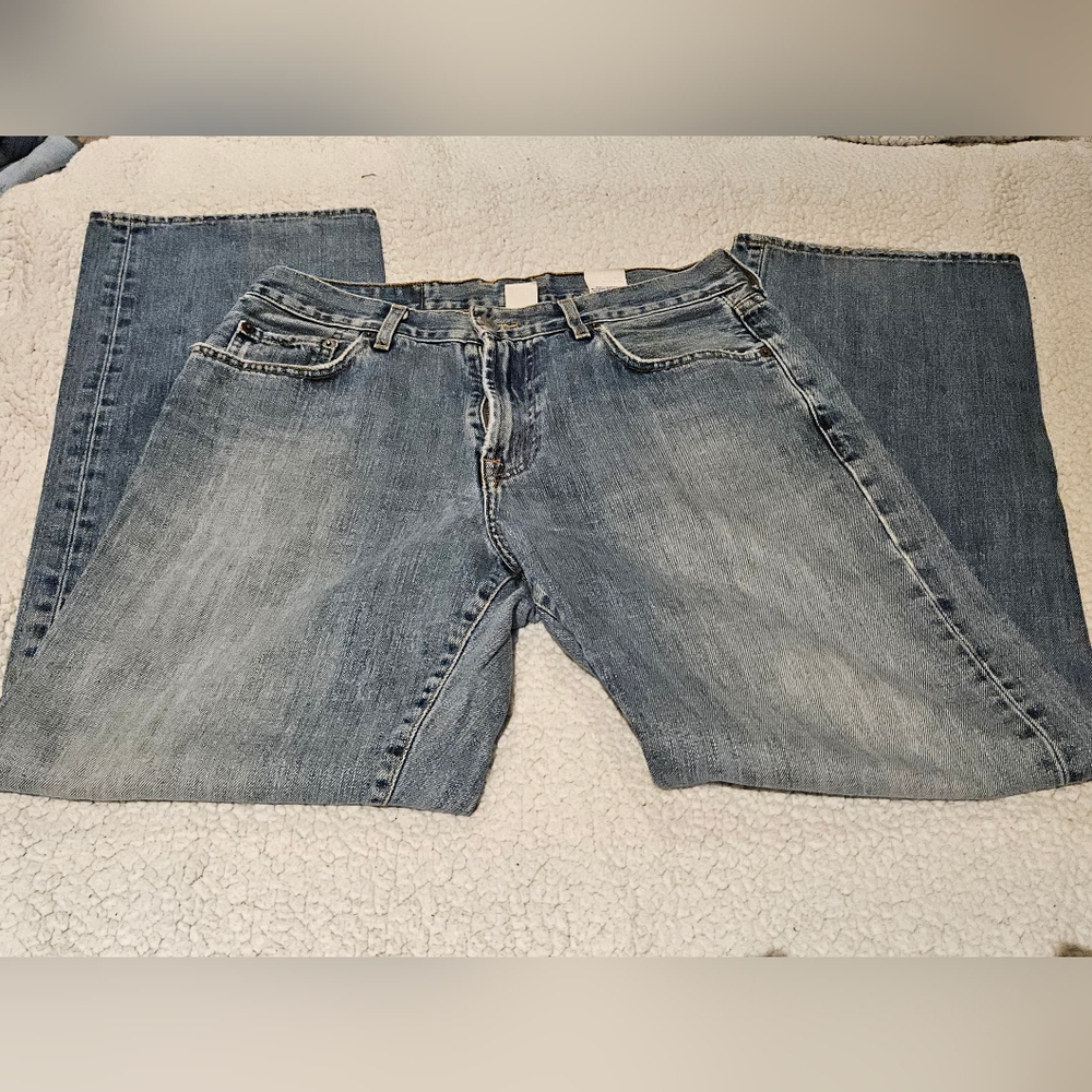 Lucky Brand Blue Dungarees 33x32